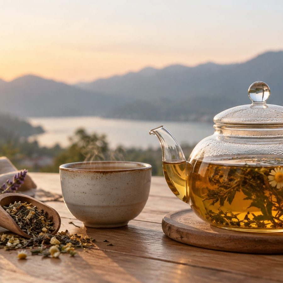 Glass Teapot Set